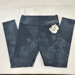 Bench women’s workout leggings UPF 40+ reflective feature blue S Lycra Sale!